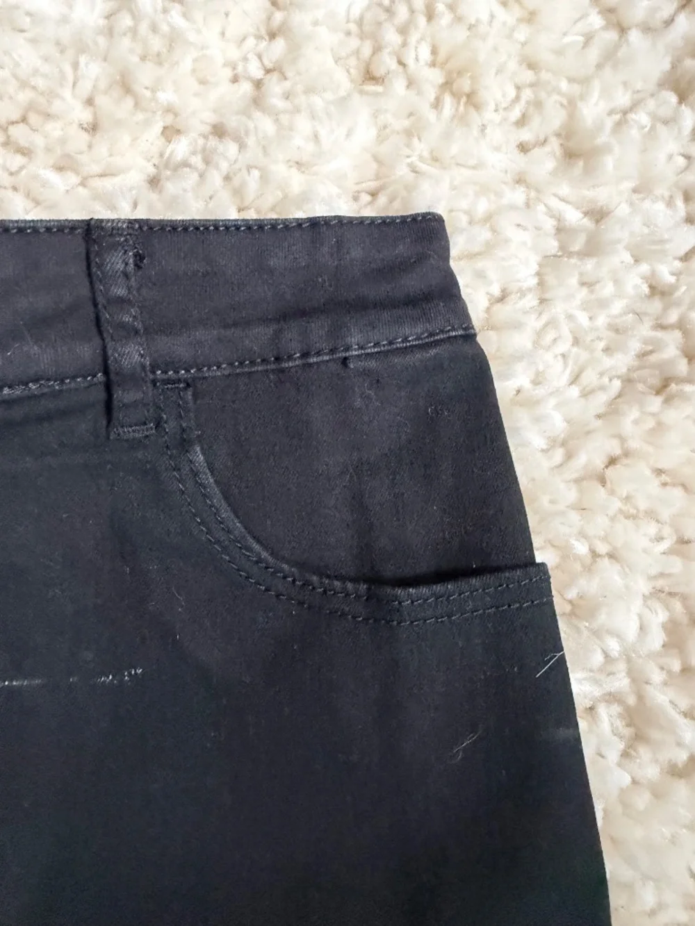 Classic Garage Black Denim-Style Grunge Goth cute clubbing Mini Skirt with Belt - Picture 5 of 7